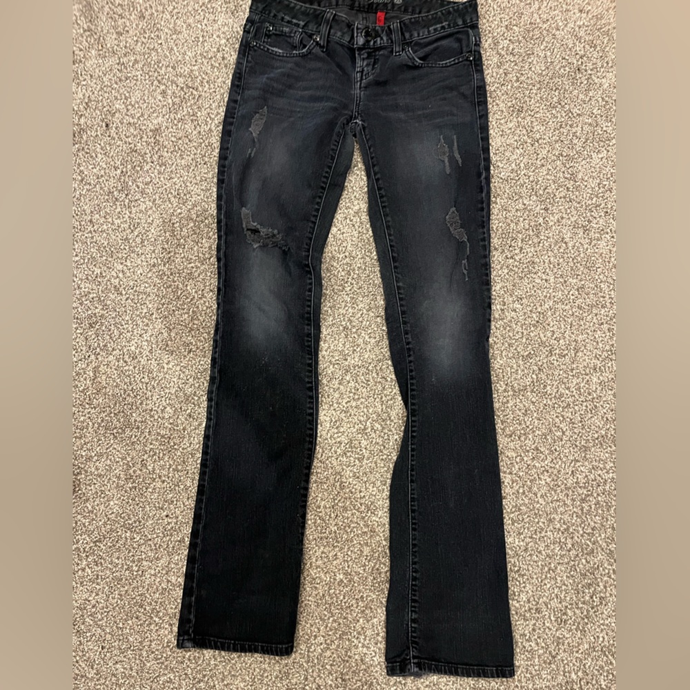 Scarlet straight leg black Guess jeans size 25
